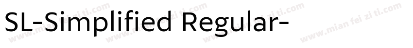 SL-Simplified Regular字体转换